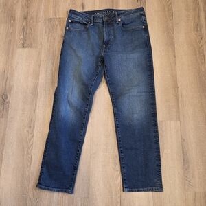 American Eagle Jeans Men's 31X(30)28 Airflex+ Straight Blue Denim Stretch Jeans